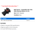 thumbnail image 2 of MAP Sensor - Compatible with 1996 - 2005 Chevy Blazer 4.3L V6 1997 1998 1999 2000 2001 2002 2003 2004, 2 of 2