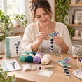 thumbnail image 4 of Hummingbird Spiral Hanging Crochet Kit Full DIY Craft Supplies for Christmas Handmade Ornament Comes with Yarn Tools and Detailed Guide (Hummingbird), 4 of 8