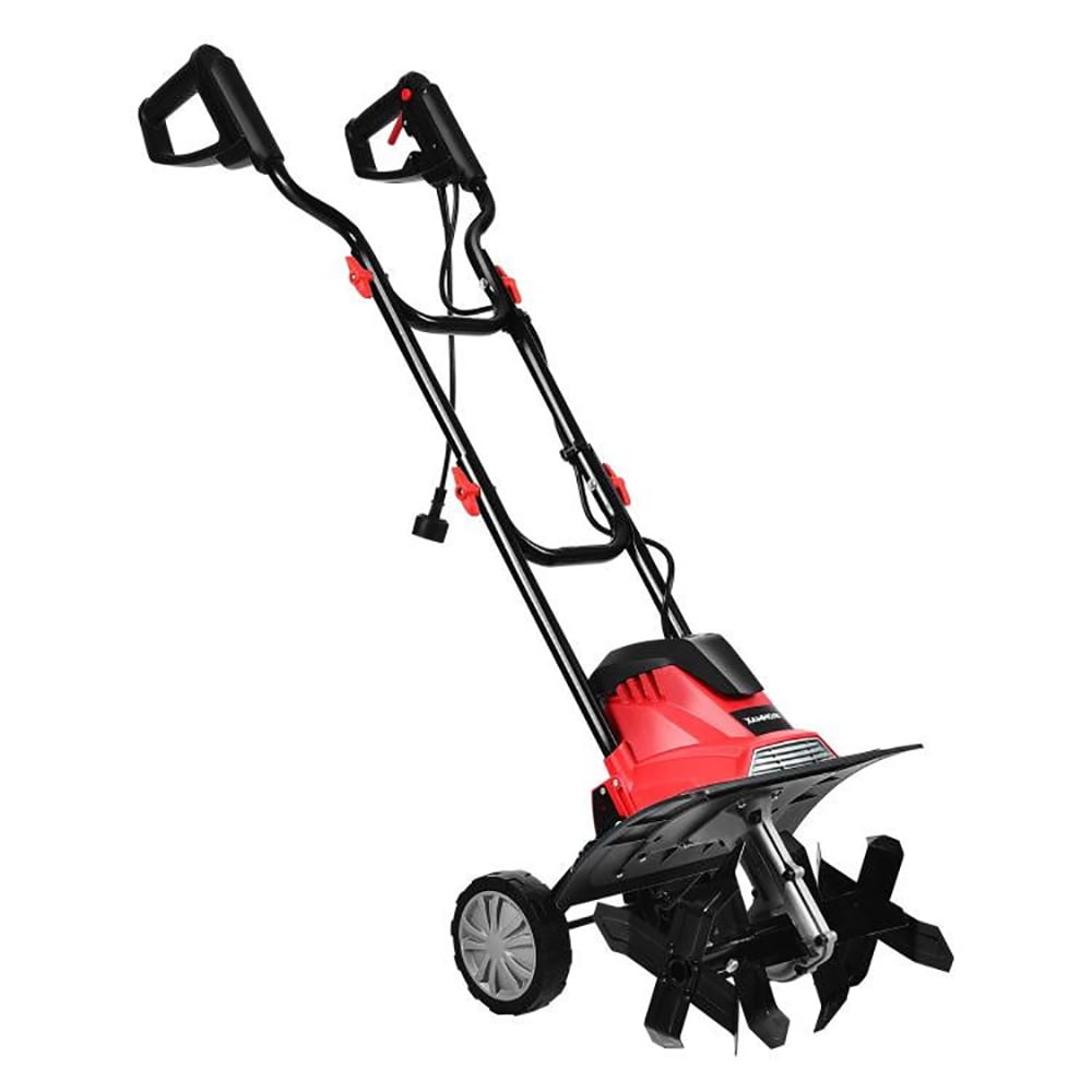 Resenkos 14-Inch 10 Amp Corded Electric Tiller and Cultivator 9-Inch Tilling Depth