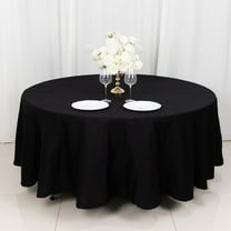 Balsa Circle 108" Round Cotton Tablecloths Wedding Linens Black