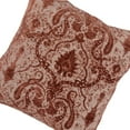 thumbnail image 3 of Saltoro Sherpi Fabric Throw Pillow with Floral and Paisleys Pattern, Red, 3 of 5