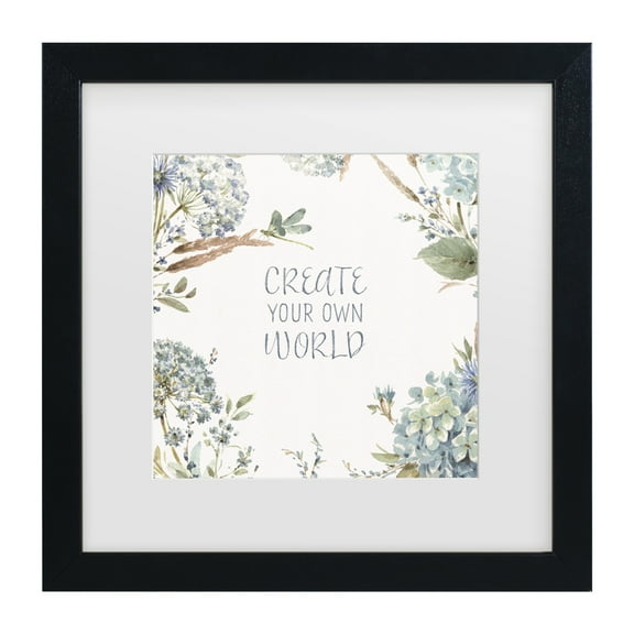 Lisa Audit 'Bohemian Blue 13' Matted Framed Art