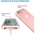 thumbnail image 4 of Case for iPhone 6 and iPhone 6s, Shock-Absorption Bumper Cover, Anti-Scratch Clear Back, Rose Gold, 4 of 6