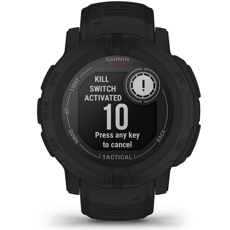 Garmin Instinct 2 Solar Tactical GPS Watch, Black with Deco