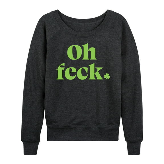 Instant Message - Oh Feck - Women's Lightweight French Terry Long Sleeve Shirt