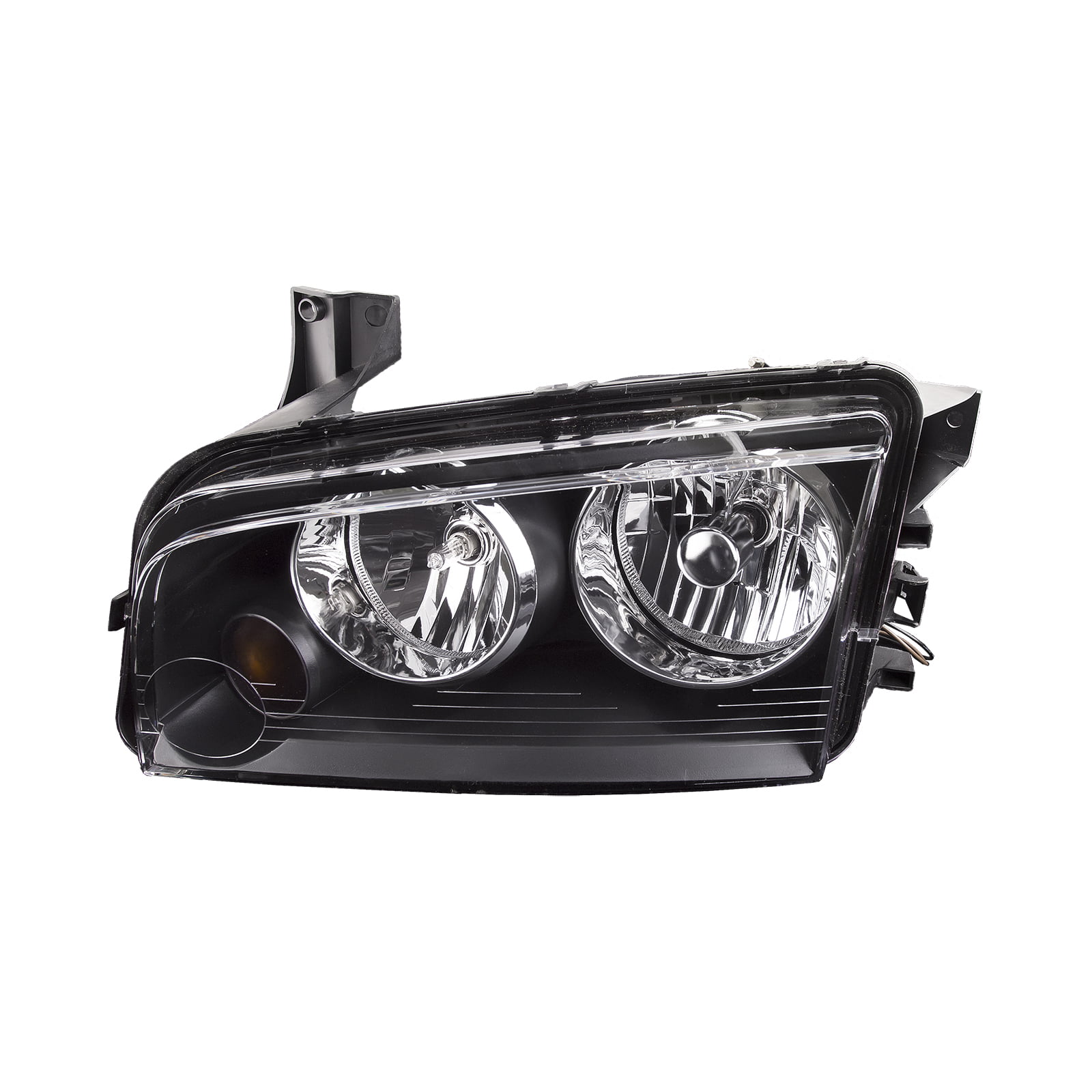 Details about   FOR 06-10 DODGE CHARGER CRYSTAL BLACK HEADLIGHTS LAMP W/BUMPER DRL LED+XENON HID