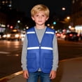 thumbnail image 6 of BOOMNY Toddler Boys Sleeveless Hi Vis T Shirts Reflective High Visibility T-Shirts Loose Mesh Vest, Sizes 11-12 Years, 6 of 7