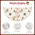 thumbnail image 3 of Sikiie Bees And Flowers Nativity Christmas Tree Skirt, Jesus Christian Winter Holiday Tree Mat Decoration(30-48IN)30", 3 of 6