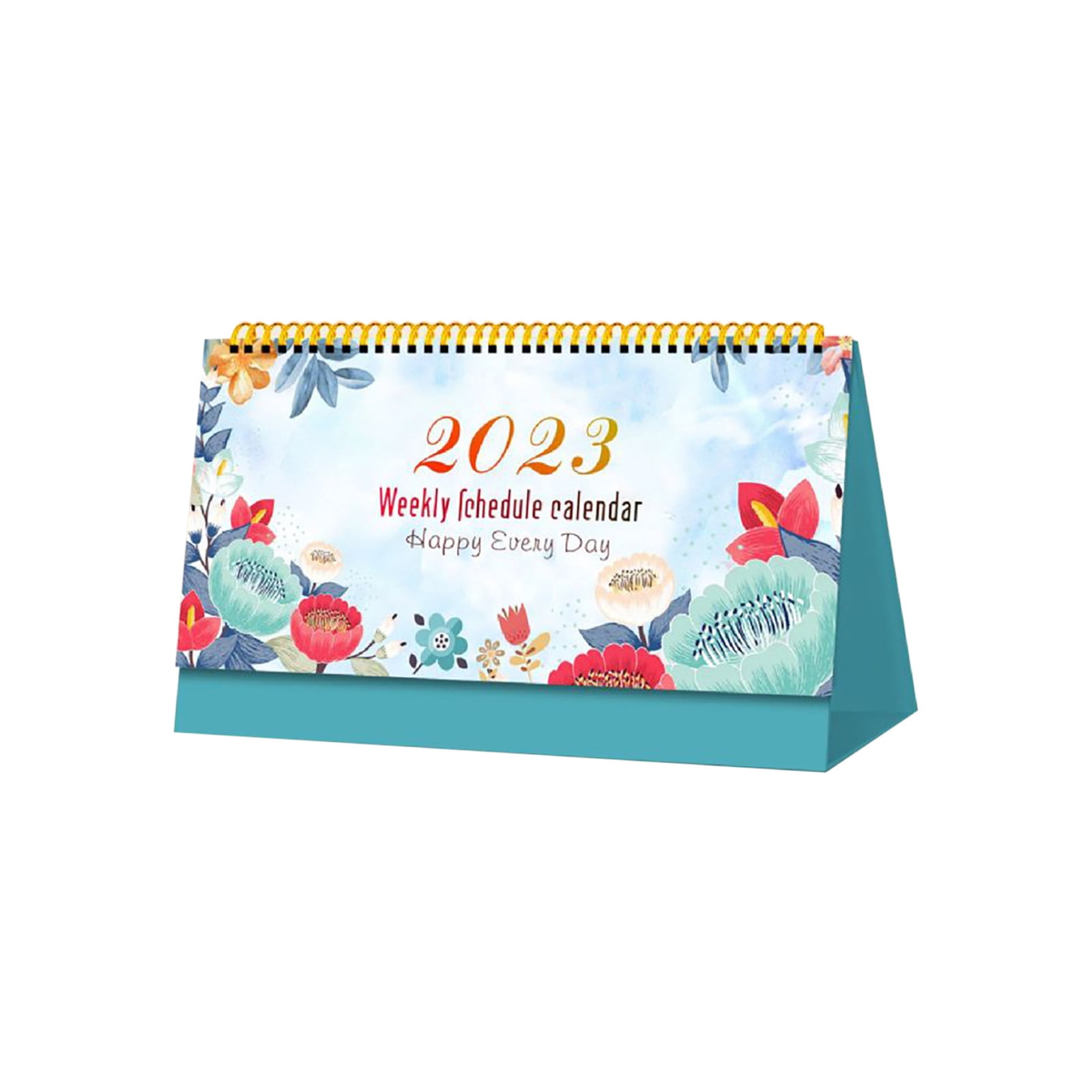 2025 Desk Calendar - Standing Flip Desktop Calendar, 6x4 Inch, Thick Paper, Multicolor, Wire Bound (Made In India)