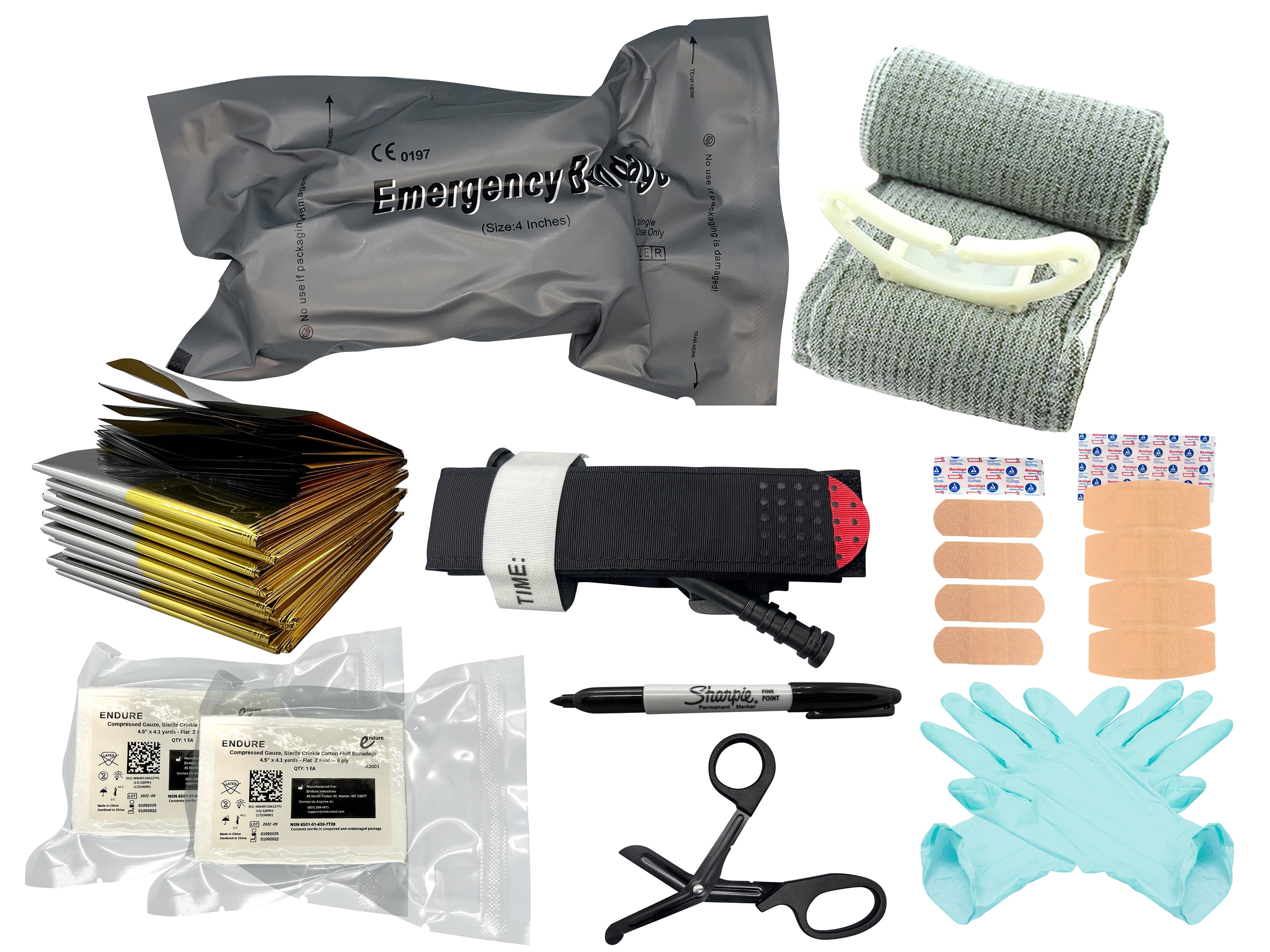 Endure First Aid Stop The Bleed Kit I, Basic Bleeding Control IFAK Kit