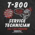 thumbnail image 2 of Mens Funny T Shirts T 800 Service Technician Sarcastic Terminator 2 Movie Tee For Men Graphic Tees, 2 of 9