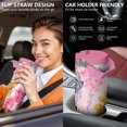 thumbnail image 5 of 30 Oz Tumbler Oil Painting Tumbler with Lid and Straw, Birthday Gift Cup for Friend Women Men Coffee Travel Mug Thanksgiving Day Halloween Christmas Gift Water Bottle, 5 of 7