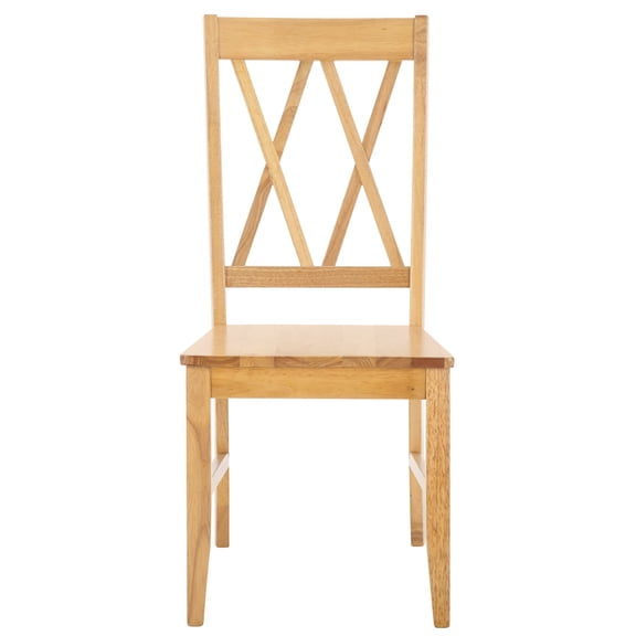 SAFAVIEH Yana Contemporary Wood Solid Dining Side Chair, Light Oak
