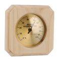 thumbnail image 4 of Hygrometer, Pine Wood Real Time Monitoring Wooden  Hygrothermograph Square  For  Room, 4 of 8
