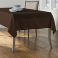thumbnail image 2 of LA Linen Polyester Poplin 60 by 90-Inch Rectangular Tablecloth, Brown, 2 of 2