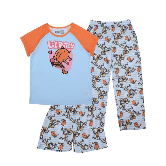 Dog Man All-Over Print Girl’s 3-Piece Pajama Set -14