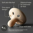 thumbnail image 3 of Tommee Tippee Breast-like Pacifier, 0-6m, 2 Count, Lightweight, One-piece Silicone Design, Symmetrical Nipple, 3 of 5