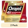 (2 pack) Orajel 4X for Toothache & Gum Pain, Severe Cream Tube 0.33 oz, from Oral Pain Relief Brand