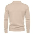 thumbnail image 5 of Fartey Mens Mock Neck Pullover Sweater Solid Color Slim Fit Crew Neck Sweaters Fall Winter Holiday Sweaters Casual Long Sleeve Knitted Jumpers, 5 of 8