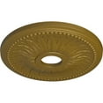 thumbnail image 3 of Ekena Millwork 18"OD x 3 3/4"ID x 1 1/2"P Bailey Ceiling Medallion (Fits Canopies up to 5 3/4"), Hand-Painted Gold, 3 of 6