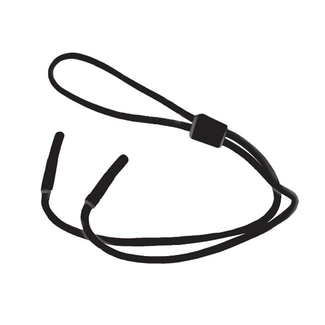 2 BLACK Nylon CORD Eyeglass/Sunglass Holder Chain Leash Adjustable Ends TWO 