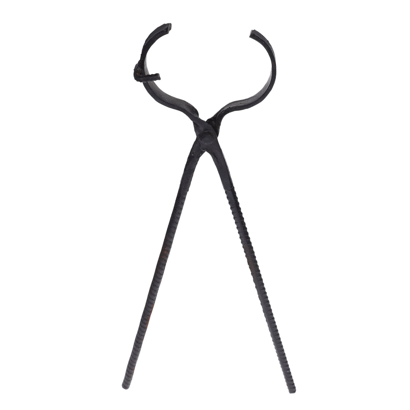 RENACLIPY Black Steel Jewelry Grabber and Crucible Tongs for Professional Melting and Precision Handling