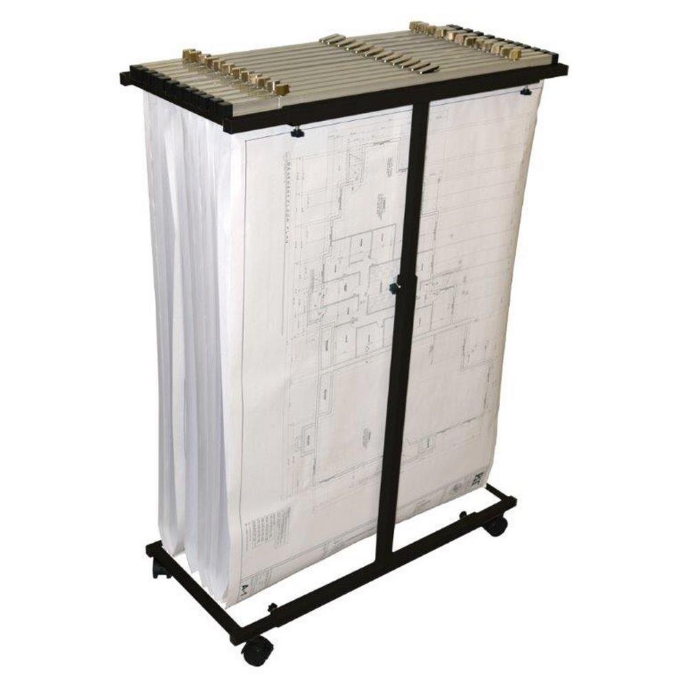 AdirOffice Mobile Storage Blueprint Steel Vertical File Blueprint