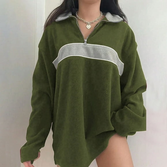 Lolmot Blouses for Women, Womens Solid Color Top Fashionable Waistband V-neck Wrapped Sleeve Pleats T Womens Long Sleeved Top Long Sleeved V-neck Top