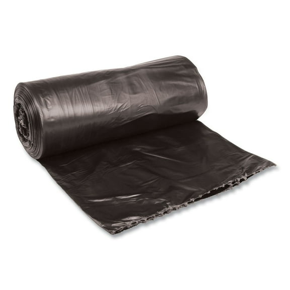 Boardwalk Medium-Grade Can Liners 33x39 33 Gal .50 Mil Black 25 Bags/RL 8 Rolls/CT 3339H