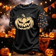 thumbnail image 2 of Fabrcox S-4XL Halloween Shirts for Men Funny Ghost Pumpkin Witch Mens Graphic T-Shirts Fall Winter Festival Corduroy Raglan Mens Short Sleeve Tshirts Black S, 2 of 7