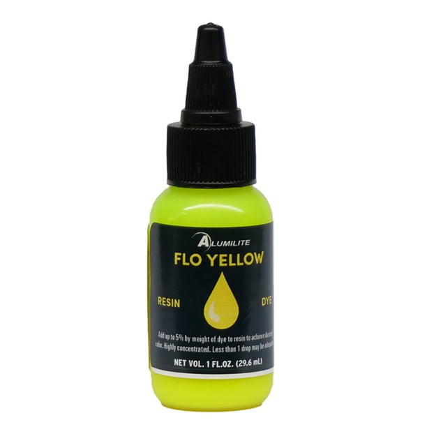 Fluorescent Yellow Dye (Alumilite) Liquid Dye for Coloring Epoxy Resin