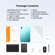 POCKAM P12 Pro Android 16 Tablets with Gemini AI,12 inch Tablet , 48GB+256GB/2TB, 12000mAh, 2.4K 120Hz T7300 Octa-Core, 13MP+8MP, WiFi 5, Face ID,Tablet with Keyboard, Pen