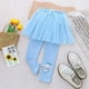 thumbnail image 3 of Falda pantalón 100 % algodón para niñas, faldas de princesa Elsa de Disney Frozen, pantalones rosas y azules para niñas, leggings de encaje para niños 2024, 3 of 5
