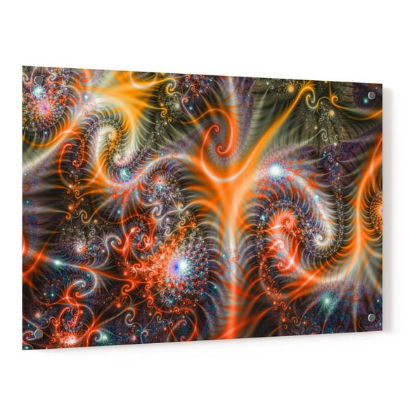 Epic Art 'Amoeba' Acrylic Glass Wall Art, 24"x36"
