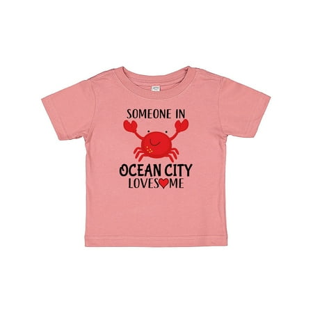 

Inktastic Someone in Ocean City Loves Me Gift Baby Boy or Baby Girl T-Shirt