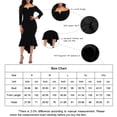 thumbnail image 6 of KISSMODA Women´s Long Sleeve Vintage Maxi Dress Evening Party Off Shoulder Wedding Guest Bodycon Dresses, 6 of 7