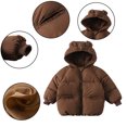thumbnail image 5 of KYAIGUO Baby Boys Girls Hooded Puffer Jacket with Ears Toddler Winter Warm Coat Thick Cotton Coat Long Sleeve Outerwear for 1-6Y, 5 of 5