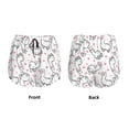 thumbnail image 6 of Uemuo Alpacas and Hearts Pattern Women's Athletic Shorts High Waisted Running Shorts with Liner Pockets Gym Elastic Workout Shorts-, 6 of 9