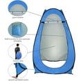 thumbnail image 4 of Portable Pop Up Shower Privacy Tent,Lightweight 1-2 Person Toilet Shower Tents,Changing Room Dressing Tent,Waterproof Camping Shower Tents,with Carry Bag,for Picnic Beach Hiking Fishing (Blue), 4 of 9
