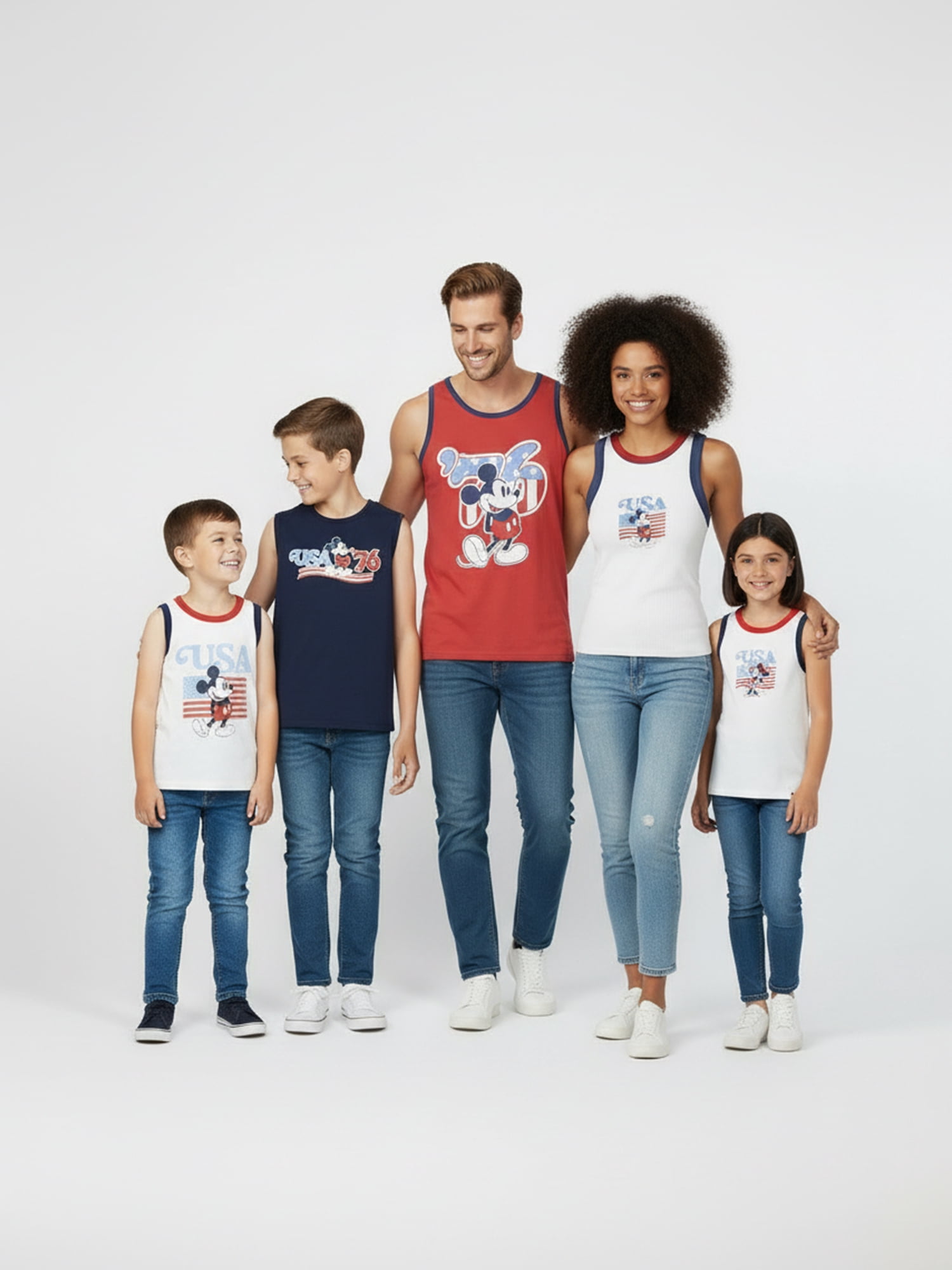Disney Toddler Boys Mickey USA Graphic Tank Top, Sizes 12M-5T