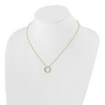 thumbnail image 3 of Auriga 14K Yellow Gold 1.6 mm Diamond Circle Necklace for Women 18", 3 of 5
