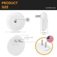 thumbnail image 4 of LED Plug In Night Light,Outlet Wall Night Light with Automatic Dusk to Dawn Sensor for Kids Nursery Bedroom Bathroom Kitchen Hallway,0.5W Daylight White (6 Pack), 4 of 5