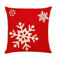 thumbnail image 3 of Funda de almohada de terciopelo rojo Sincero Navidad estampado de ciervos de Santa 18 x 18 pulgadas, 3 of 6