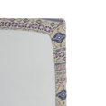 thumbnail image 2 of Ambesonne Ethnic Fitted Sheet, Ornate Motif, Full Size, Eggshell and Blue, 2 of 2