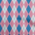 thumbnail image 1 of oneOone Cotton Cambric Blue Fabric Check Argyle Sewing Craft Projects Fabric Prints By Yard 56 Inch Wide, 1 of 5