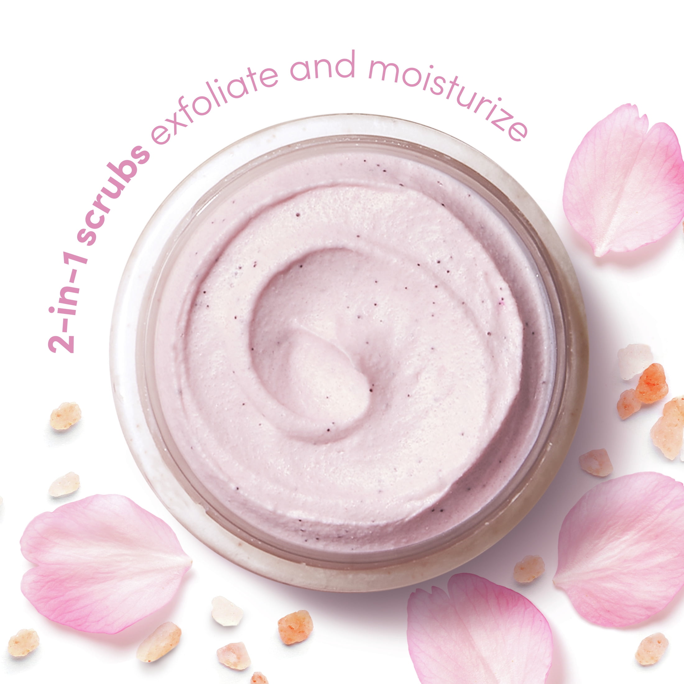 Dove Exfoliating Body Scrub for Women Himalayan Salt & Rose Oil, 15 oz