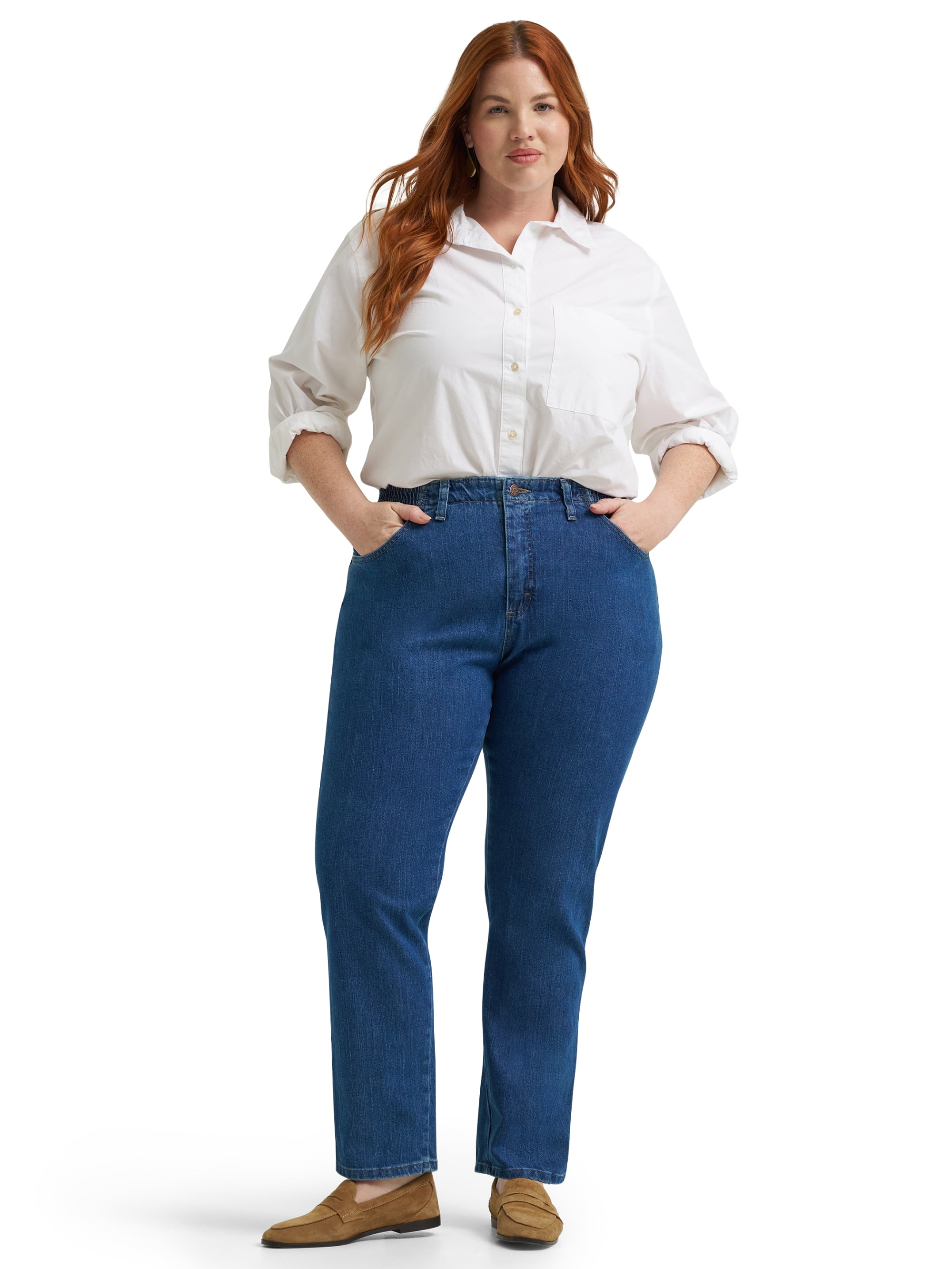 Lee® Women's and Plus Side Elastic Denim Jeans