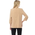 thumbnail image 7 of MixMatchy Women's Roll Up Sleeve Buttonless Stretchy Open Blazer, 7 of 7