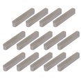 thumbnail image 1 of Unique Bargains 35mmx6mmx6mm 304 Stainless Steel Key Stock Keystock Round Ended 14pcs, 1 of 2