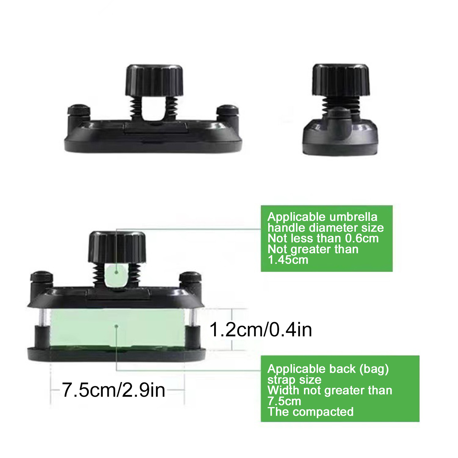 Li HB Store Stand Up Bag Holder Clip Umbrella Artifact Outdoor